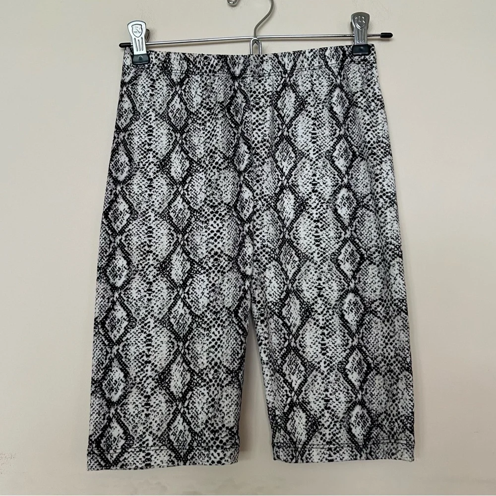 Color Alien Snake Print Bike Short - Picture 2 of 9